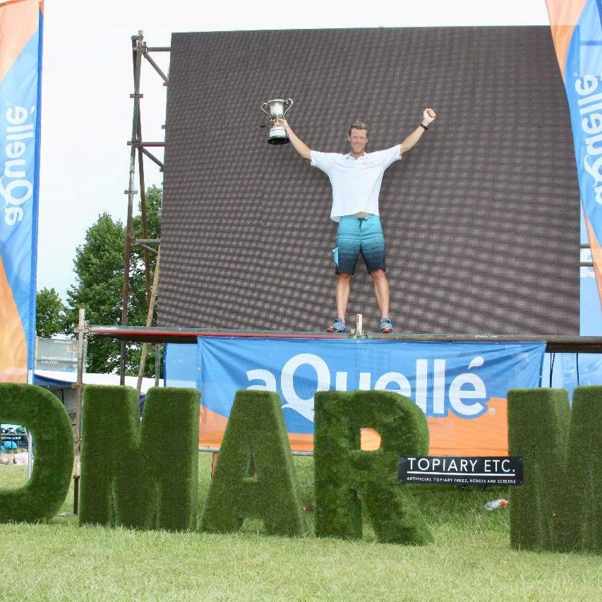 Topiary Big green grass letters Midmar Terrence Parkin